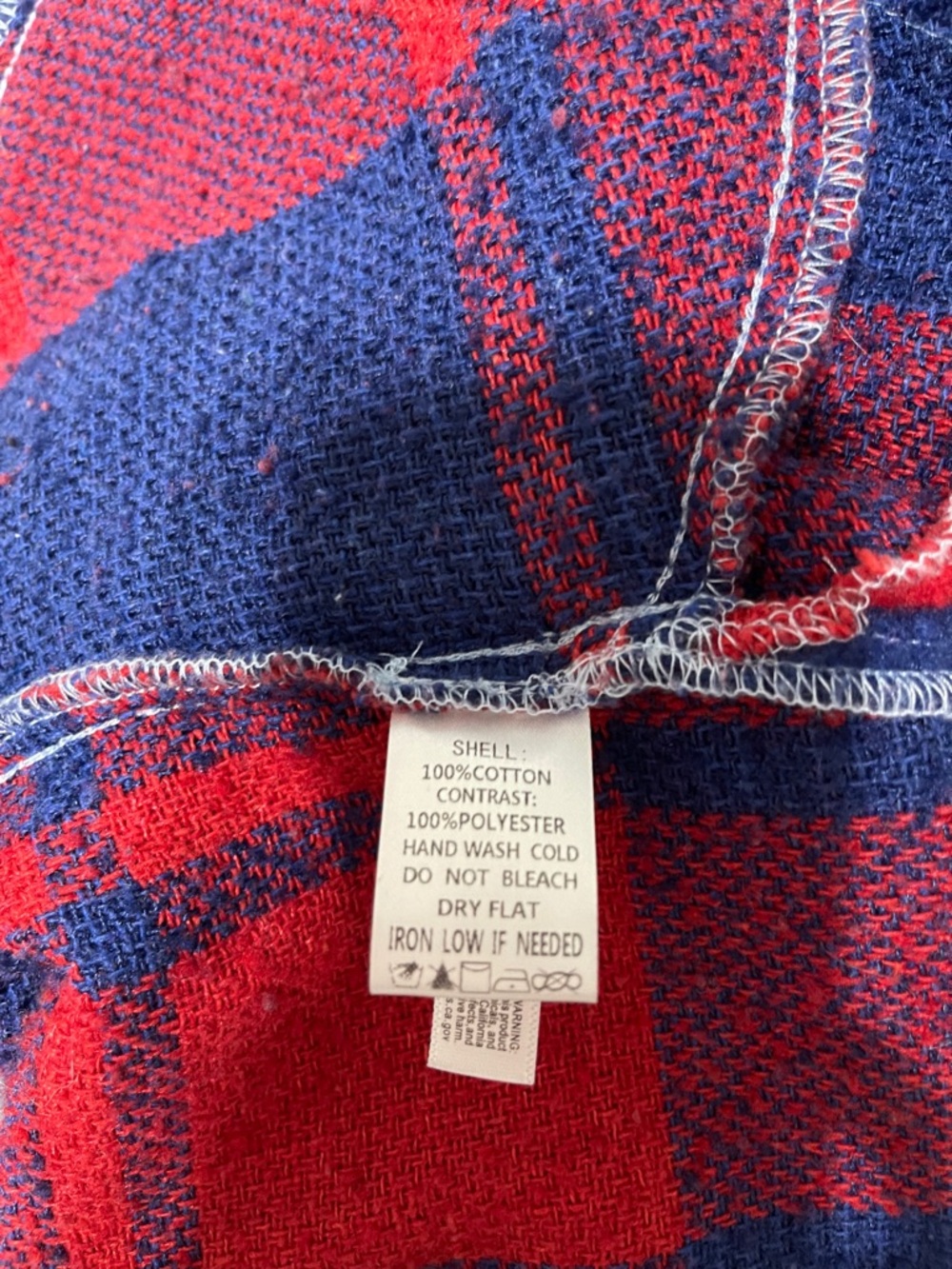 Fantastic Fawn Red and Blue Plaid Denim Shacket - Picture 4 of 4